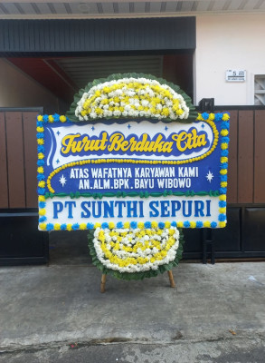 Papan Bunga Duka di Bone